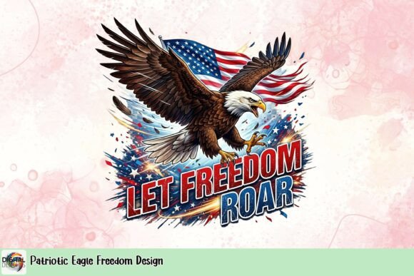 Download Patriotic Eagle Freedom Design - Premium Resources