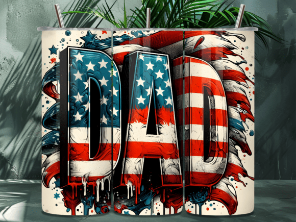 Download American Flag Drip Dad Tumbler Wrap - Dad tumbler Collection