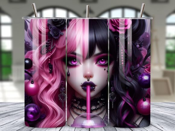 Download Anime Fusion Character Art Tumbler Wrap - Premium Resources