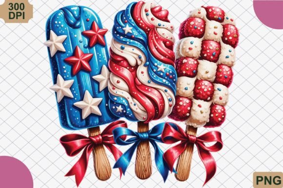 Download Patriotic Popsicle, 4th of July Png - Premium Resources